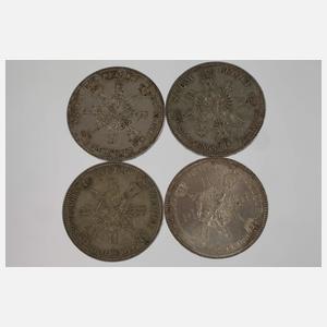 Vier Krönungstaler Preußen