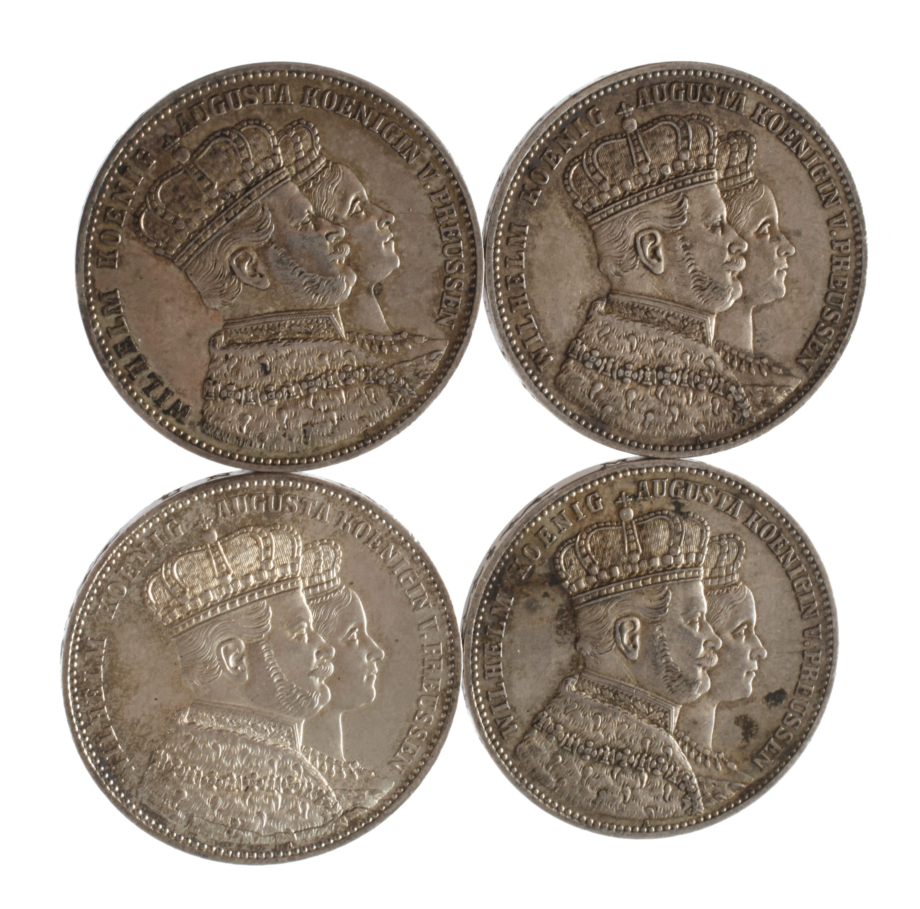 Vier Krönungstaler Preußen