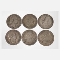 Konvolut Taler Frankfurt und Bayern111