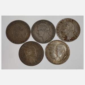 Konvolut Münzen Sachsen