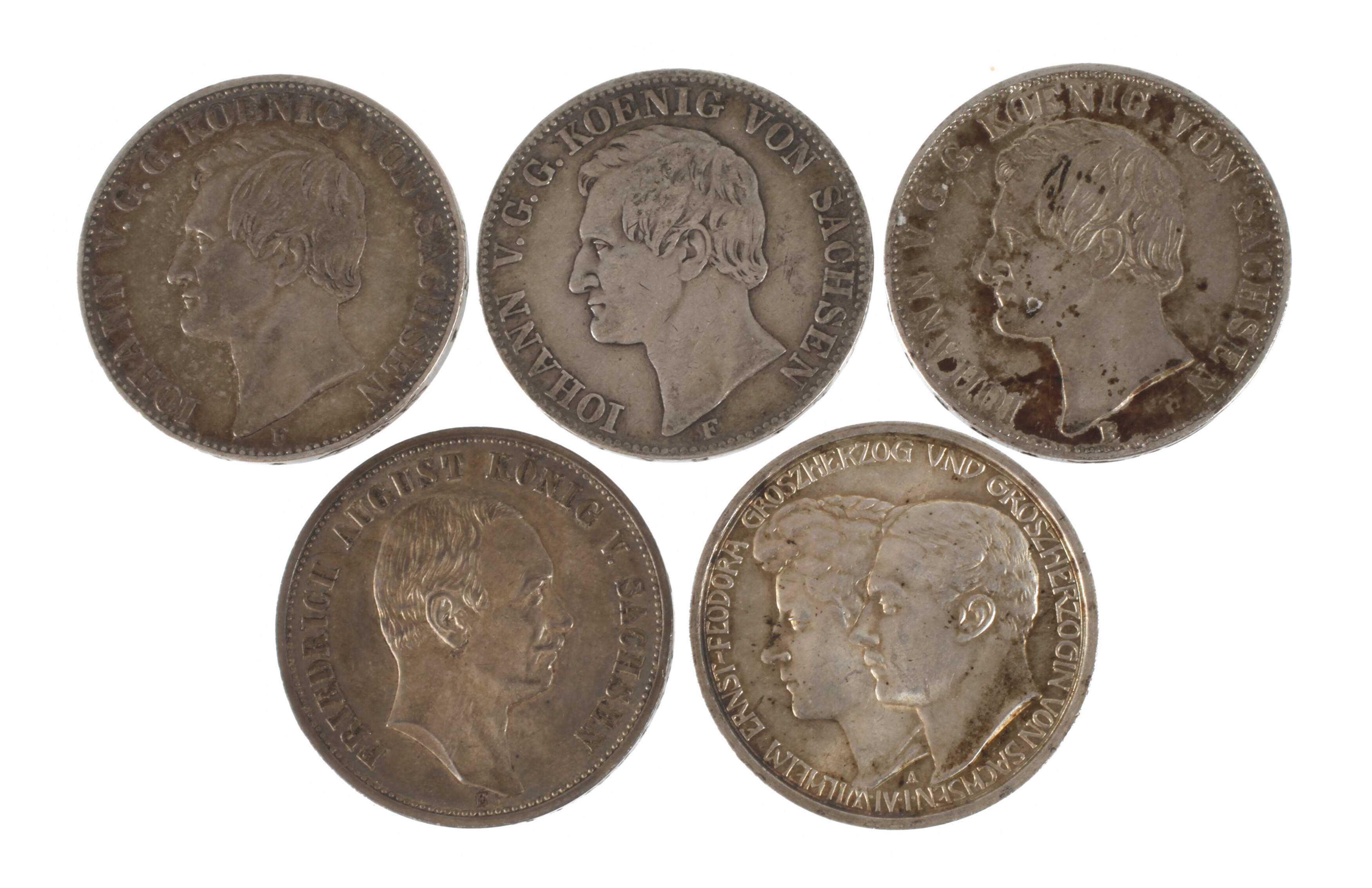 Konvolut Münzen Sachsen