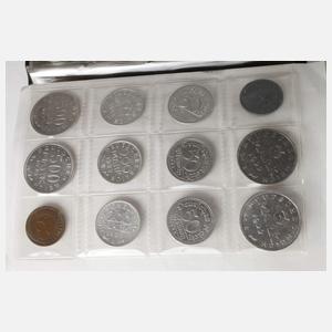 Konvolut Kleinmünzen und Scheine