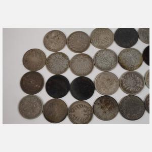 Konvolut 1 Mark Silbermünzen Kaiserreich