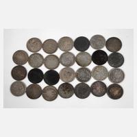 Konvolut 1 Mark Silbermünzen Kaiserreich111