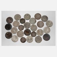 Konvolut 1/2 Mark Silbermünzen Kaiserreich111