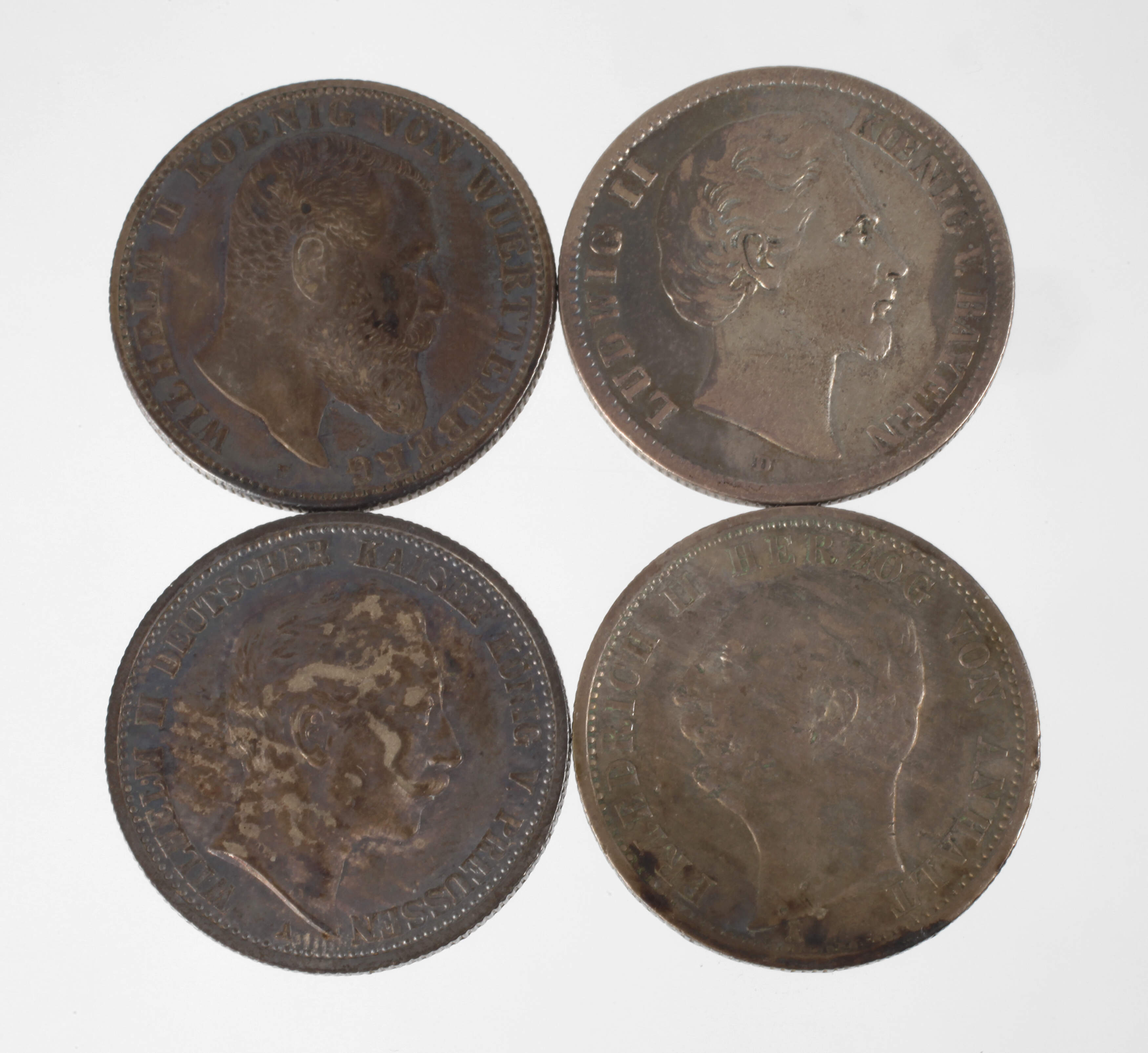 Konvolut 2 Mark Silbermünzen Kaiserreich