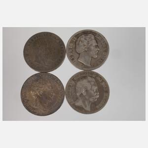 Konvolut 5 Mark Silbermünzen Kaiserreich