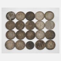 Konvolut Silbermünzen Kaiserreich111