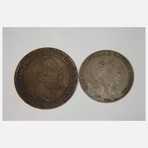 Zwei Münzen Schwarzburg-Sondershausen