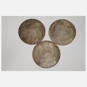 Konvolut 5 Mark Preußen