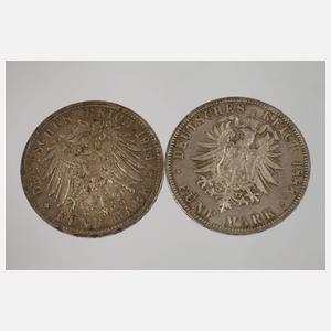 Konvolut 5 Mark Preußen