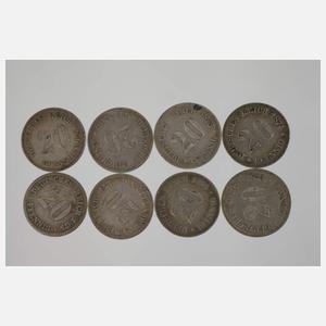 Konvolut 20-Pfennig-Stücke Kaiserreich