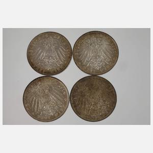 Konvolut Münzen Kaiserreich