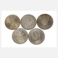 Konvolut 3 Mark Münzen Weimar111