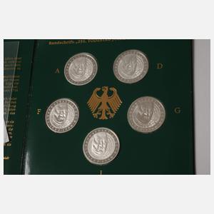 Konvolut 10 DM-Gedenkmünzen