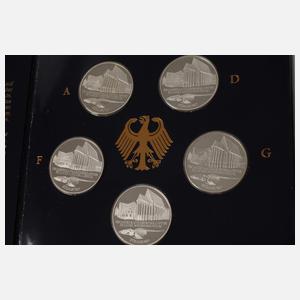 Konvolut 10 DM-Gedenkmünzen