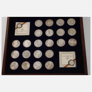 Konvolut 5-DM-Gedenkmünzen BRD