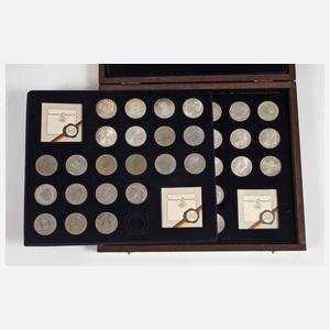 Konvolut 5-DM-Gedenkmünzen BRD