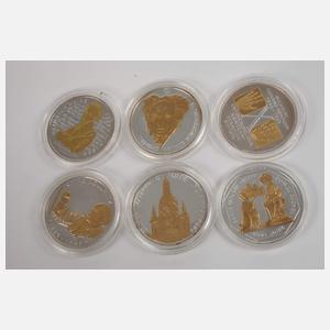 Konvolut 10-DM-Gedenkmünzen