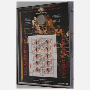 Konvolut Numisblätter 10 Euro