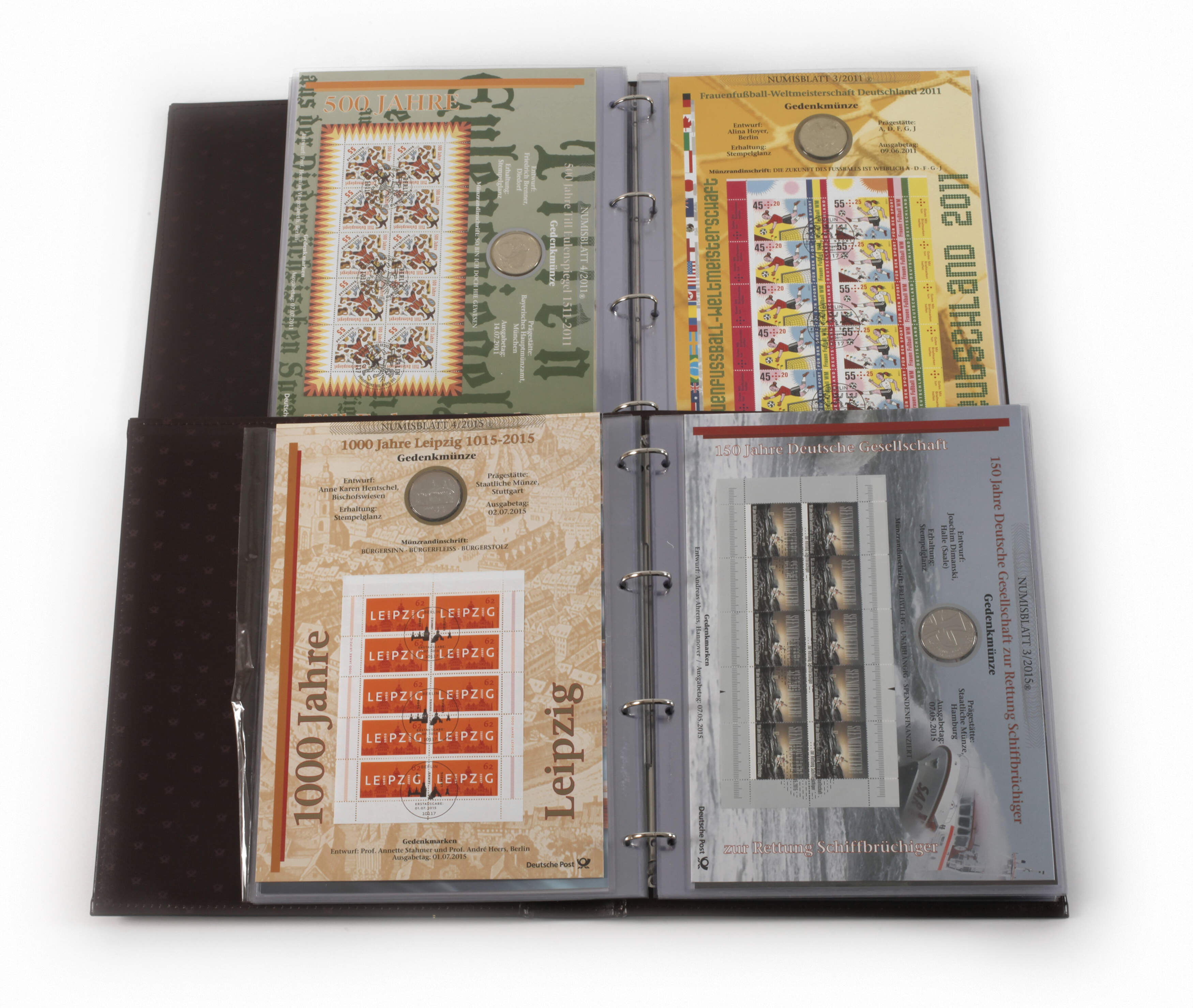 Konvolut Numisblätter 10 Euro