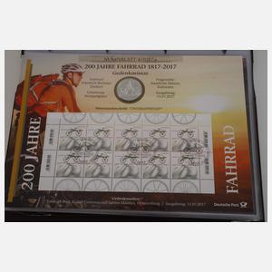 Konvolut Numisblätter 20 Euro