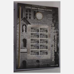 Konvolut Numisblätter 20 Euro