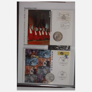 Konvolut Numisblätter und -briefe