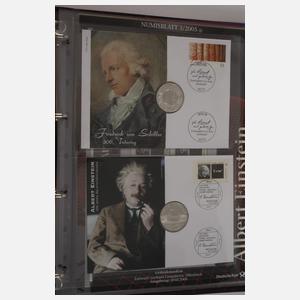 Konvolut Numisblätter und -briefe