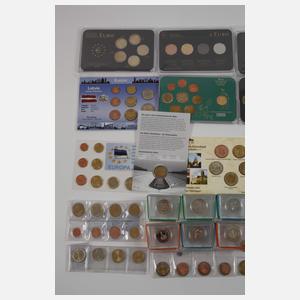 Konvolut Euro-Gedenkmünzen und Kursmünzen Ausland