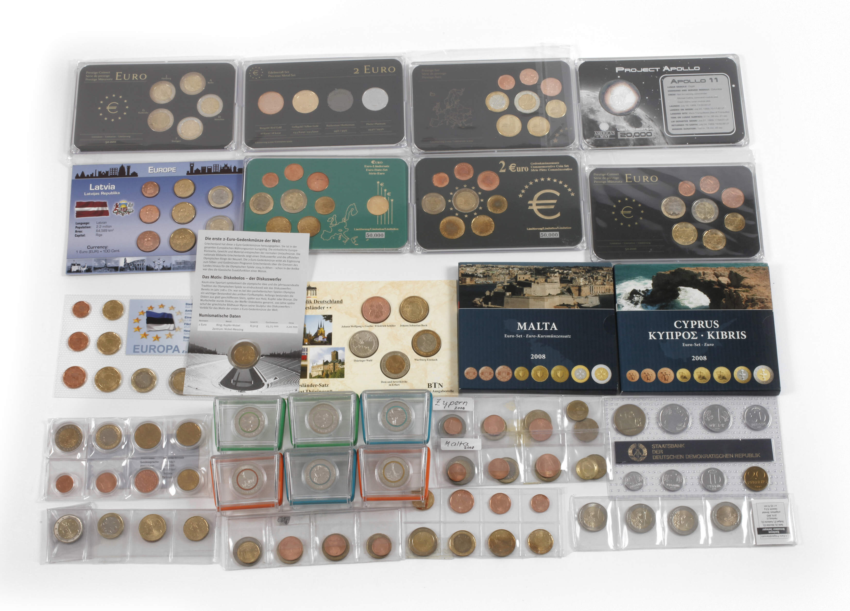 Konvolut Euro-Gedenkmünzen und Kursmünzen Ausland