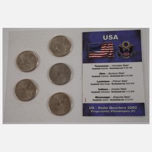 Konvolut Kursmünzensätze Präsidenten USA