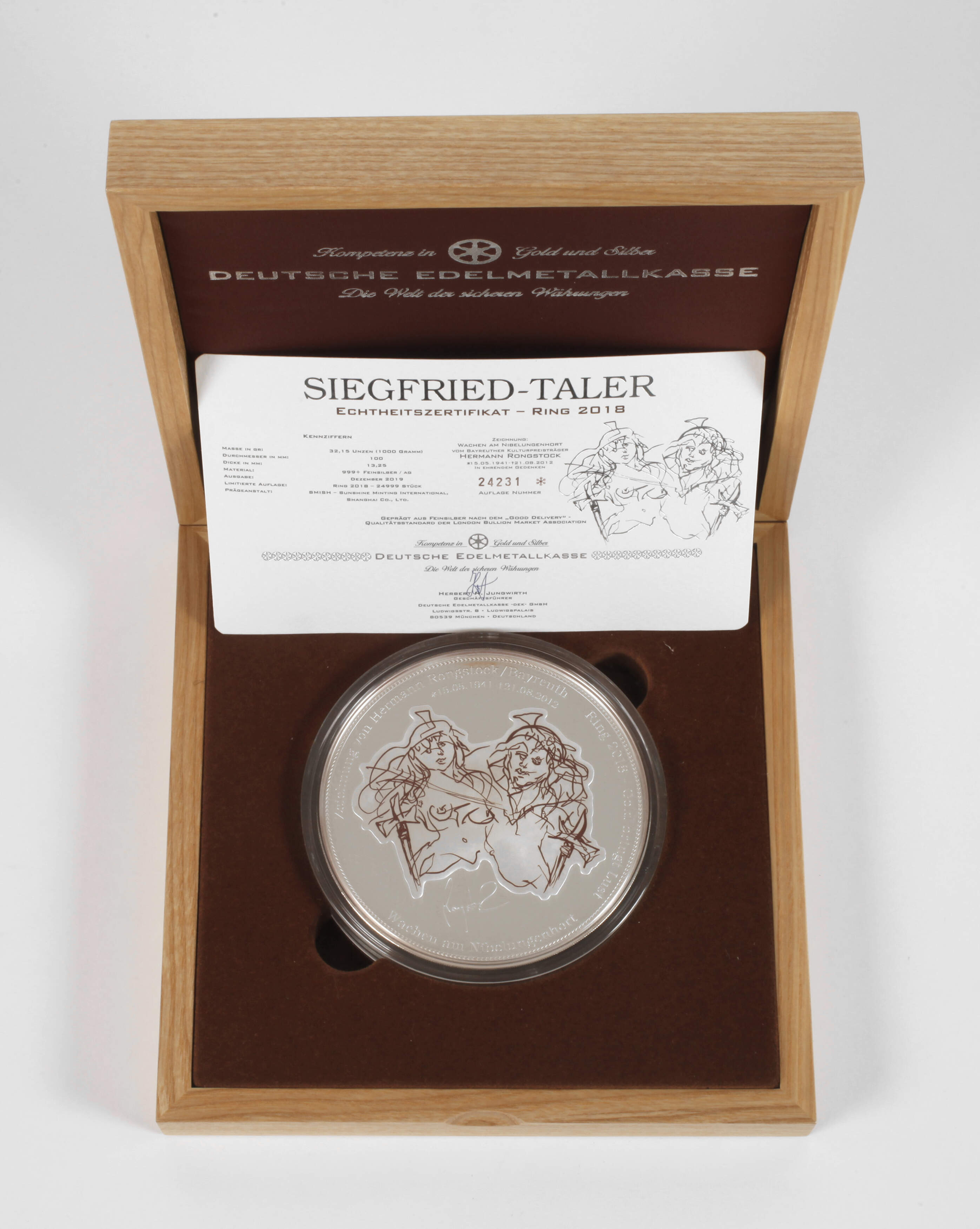 Siegfried-Taler zu 1 Kilogramm Silber