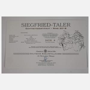 Siegfried-Taler zu 1 Kilogramm Silber