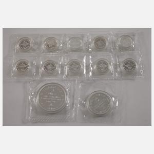 Siegfried-Taler Konvolut Silberunzen