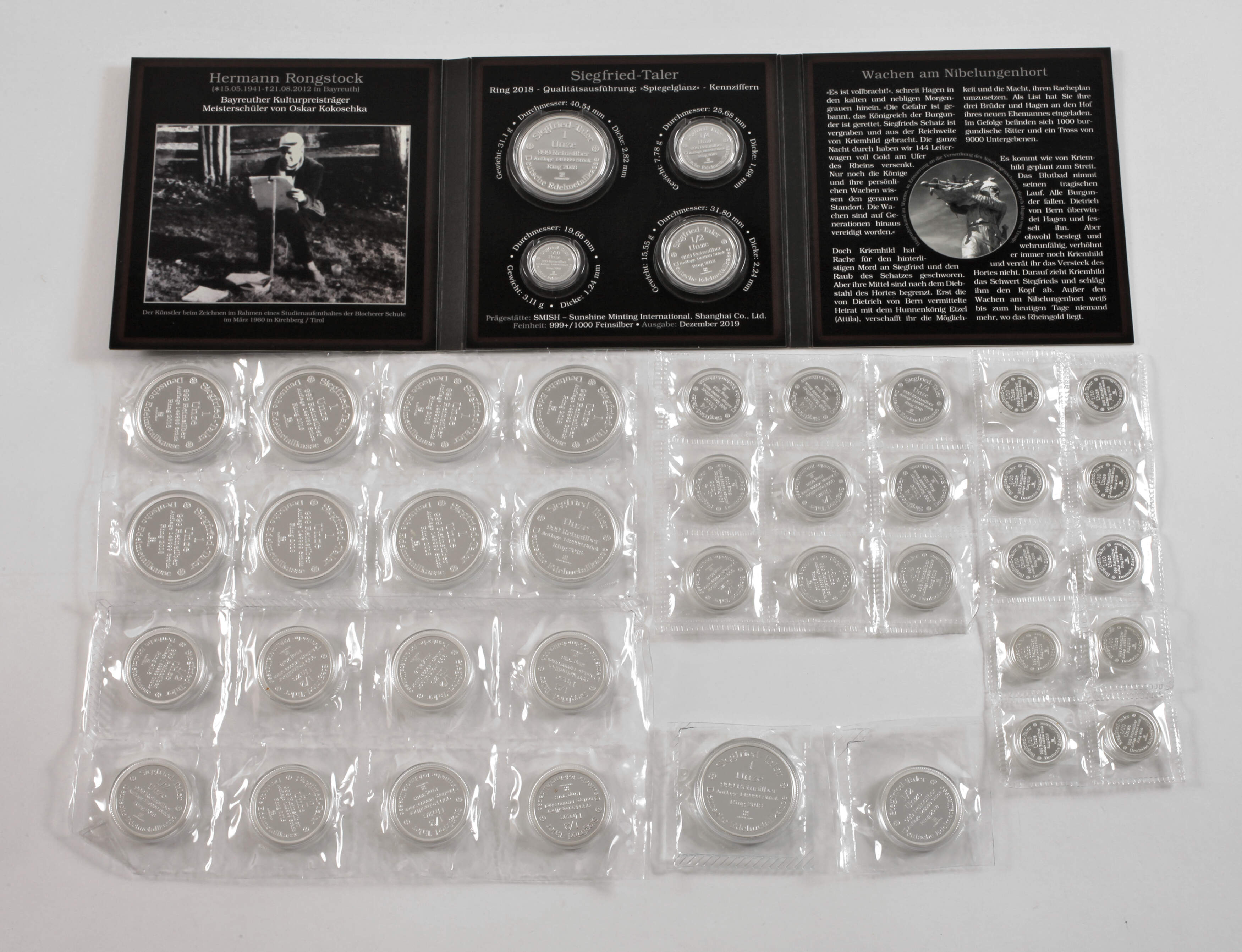 Siegfried-Taler Konvolut Silberunzen