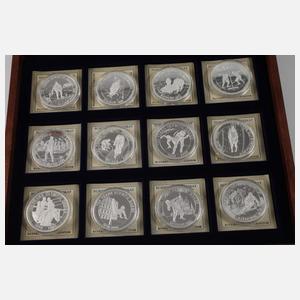 Konvolut Silbermedaillen