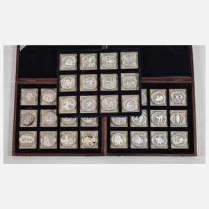 Konvolut Silbermedaillen