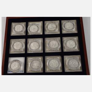 Konvolut Silbermedaillen