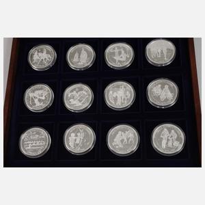 Konvolut Silbermedaillen