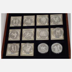 Konvolut Silbermedaillen