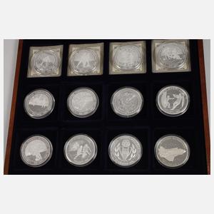 Konvolut Silbermedaillen