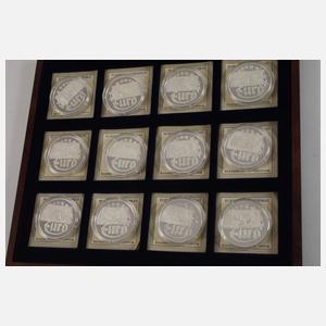 Konvolut Silbermedaillen