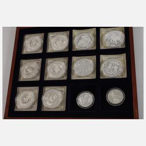 Konvolut Silbermedaillen