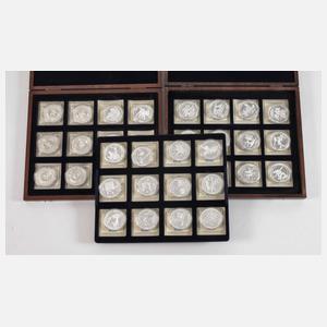 Konvolut Silbermedaillen