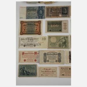 Konvolut alte Geldscheine