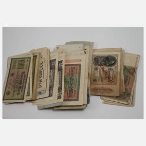 Konvolut alte Geldscheine