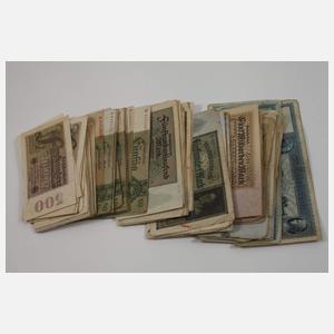 Konvolut alte Geldscheine