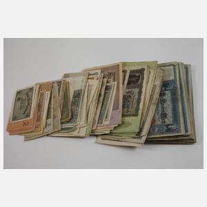 Konvolut alte Geldscheine
