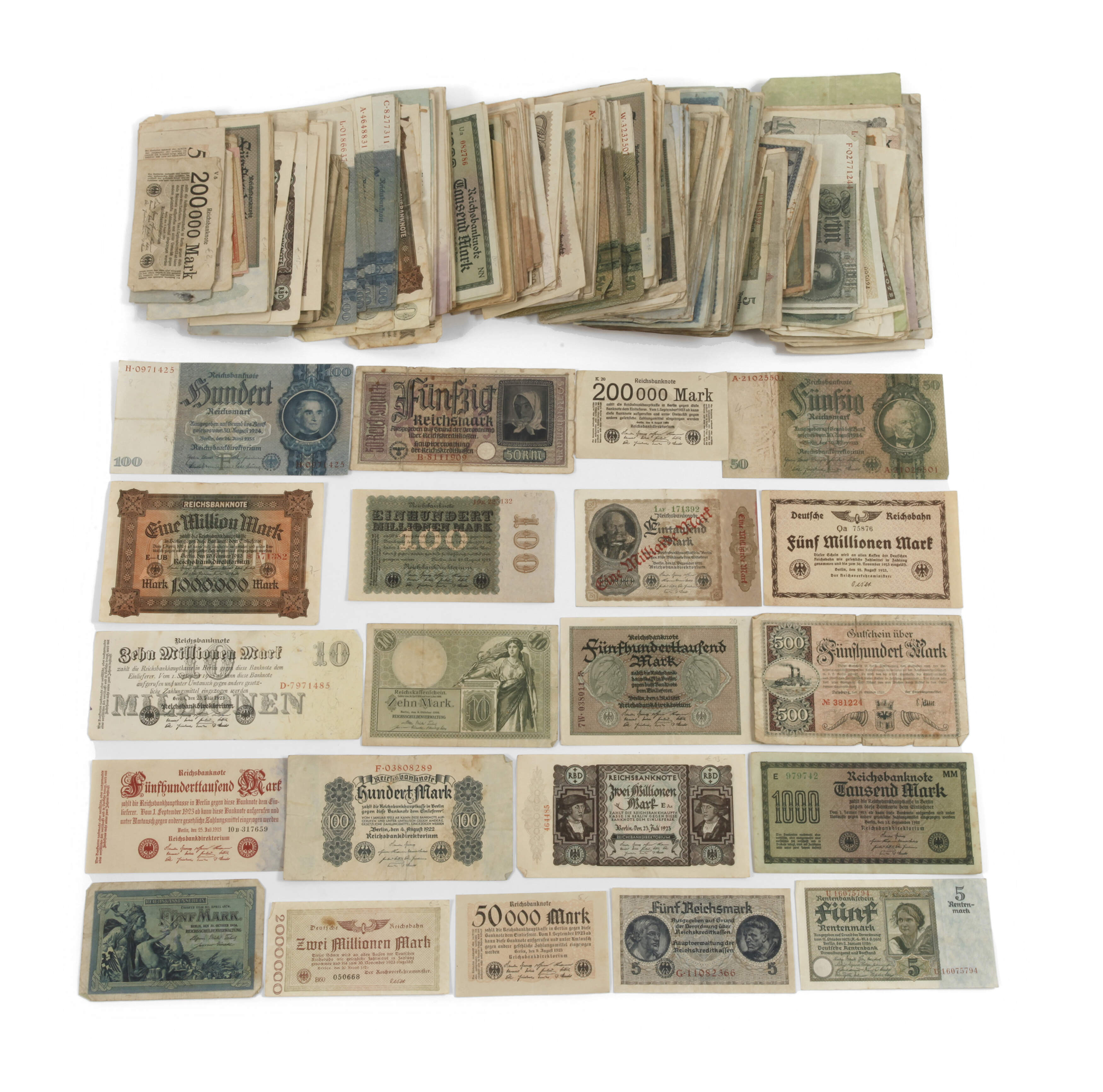 Konvolut alte Geldscheine